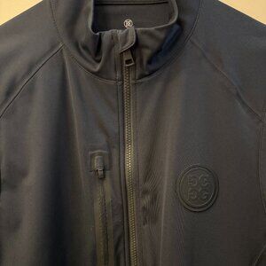 G/FORE Men's Black Zip-Front Jacket